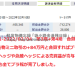 2021年3月1日から2月4日現在｜現物取引｜ヘソクリ投資日記実績｜軽貨物運送で得たお金の中から種銭を作り時間を味方に増やしてきた軽運送ドライバー「MOKUBA」