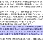 2022年11月10日リリース「9075」福山通運2023年3月期2Q四半期報告書からEC通販貨物引受開始と東京23区個人宛を日本郵便へ再委託