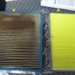 新旧比較も大切な作業2021年10月5日交換純正「95860-81A01」デンソー「014535-1120」エアコンフィルター交換スズキキャリィDA16T交換・軽貨物ジャーナリスト「モクバブログ」mokubaブログ・非志チャンネル林・F西田･袋小路金造残日禄