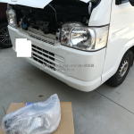2018年4月29日、ホンダ軽トラック左ヘッドライト雨漏り・「純正品番33150-TP8-J11」中古をネットで買って交換する準備・EBD-HA8