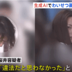 生成AIで女性のわいせつな画像を作成しインターネットオークションで販売か男女4人を逮捕,全国初摘発 警視庁｜TBS NEWS DIG、水谷智浩容疑者44歳、桜井七海容疑者28歳