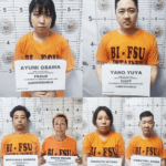 特殊詐欺グループjpドラゴンのメンバー男女6人の身柄を拘束、大澤歩容疑者33、岩本三矢子容疑者34、矢野裕也容疑者33、有馬伸行容疑者45、原田訓睦容疑者48、門出幸生容疑者53、福岡簡易裁判所からそれぞれ詐欺と窃盗容疑で逮捕状が出ていた。